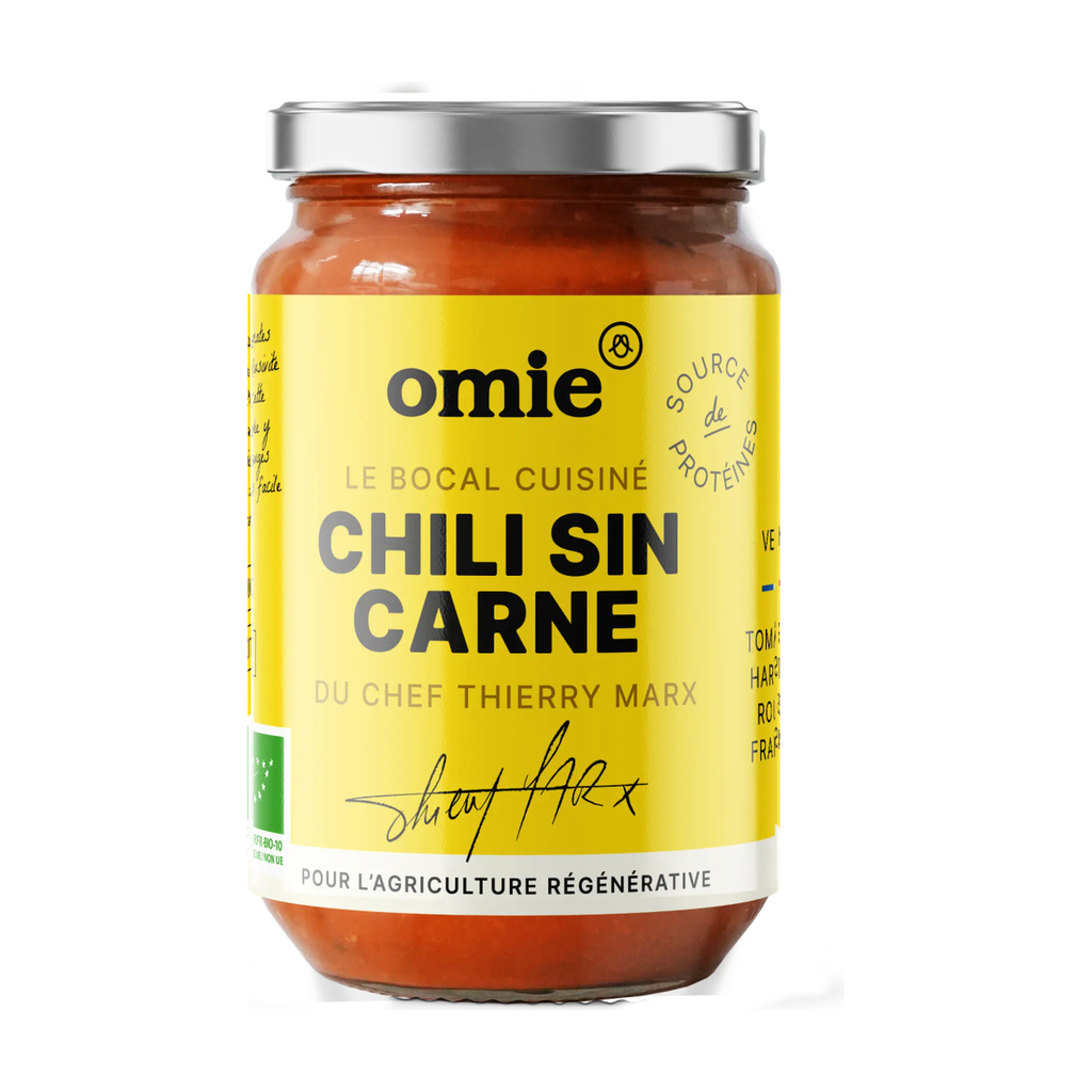 [OM-005] 340g - Chili sin carne (tomates et haricots rouges français ) bio - Omie