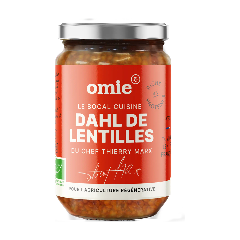 [OM-006] 340g - Dahl de lentilles corail (tomates, lentilles françaises) bio - Omie