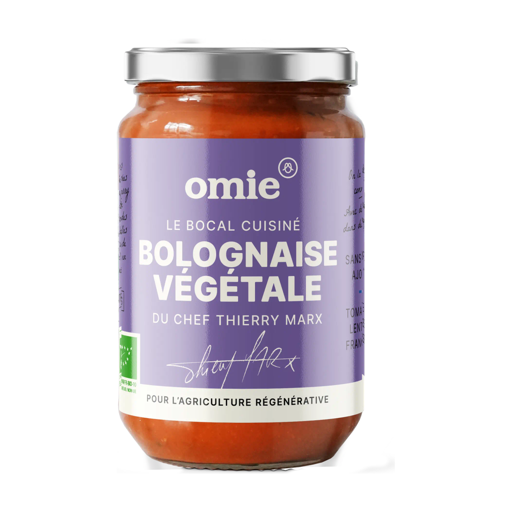 340g - Sauce bolognaise végétale (tomates et lentilles françaises) bio - Omie