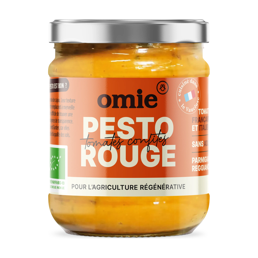 [OM-820] 190g - Pesto rouge (basilic d'IDF) bio - Omie