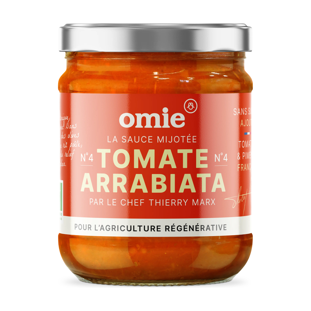 [OM-973] 190g - Sauce arrabbiata (tomates et piment du Sud) bio - Omie