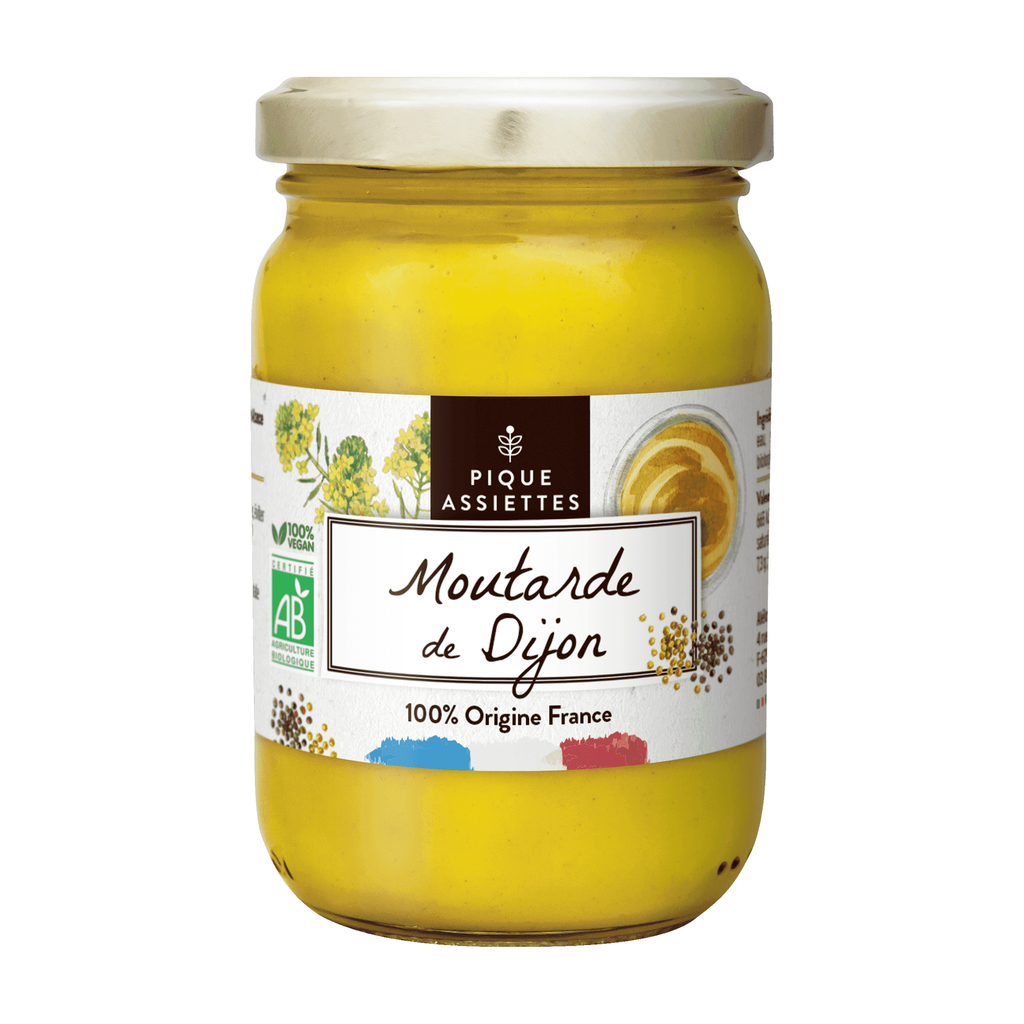 [RA-MDIJBOF350PA] 350g - Moutarde de Dijon (100% graînes françaises) bio - Pique Assiette