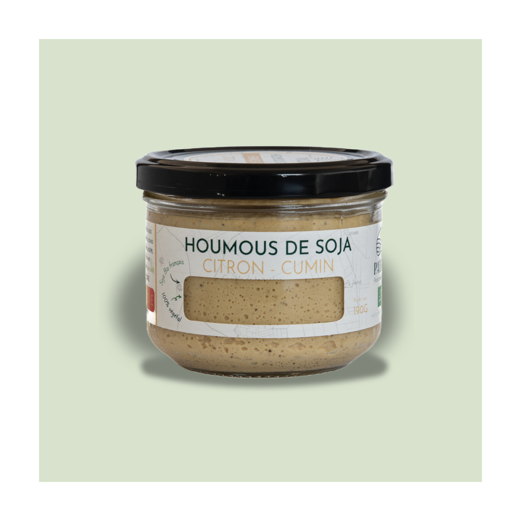 [PZ-HOCUM190] 190g - Houmous de soja Cumin Citron bio - Payzan