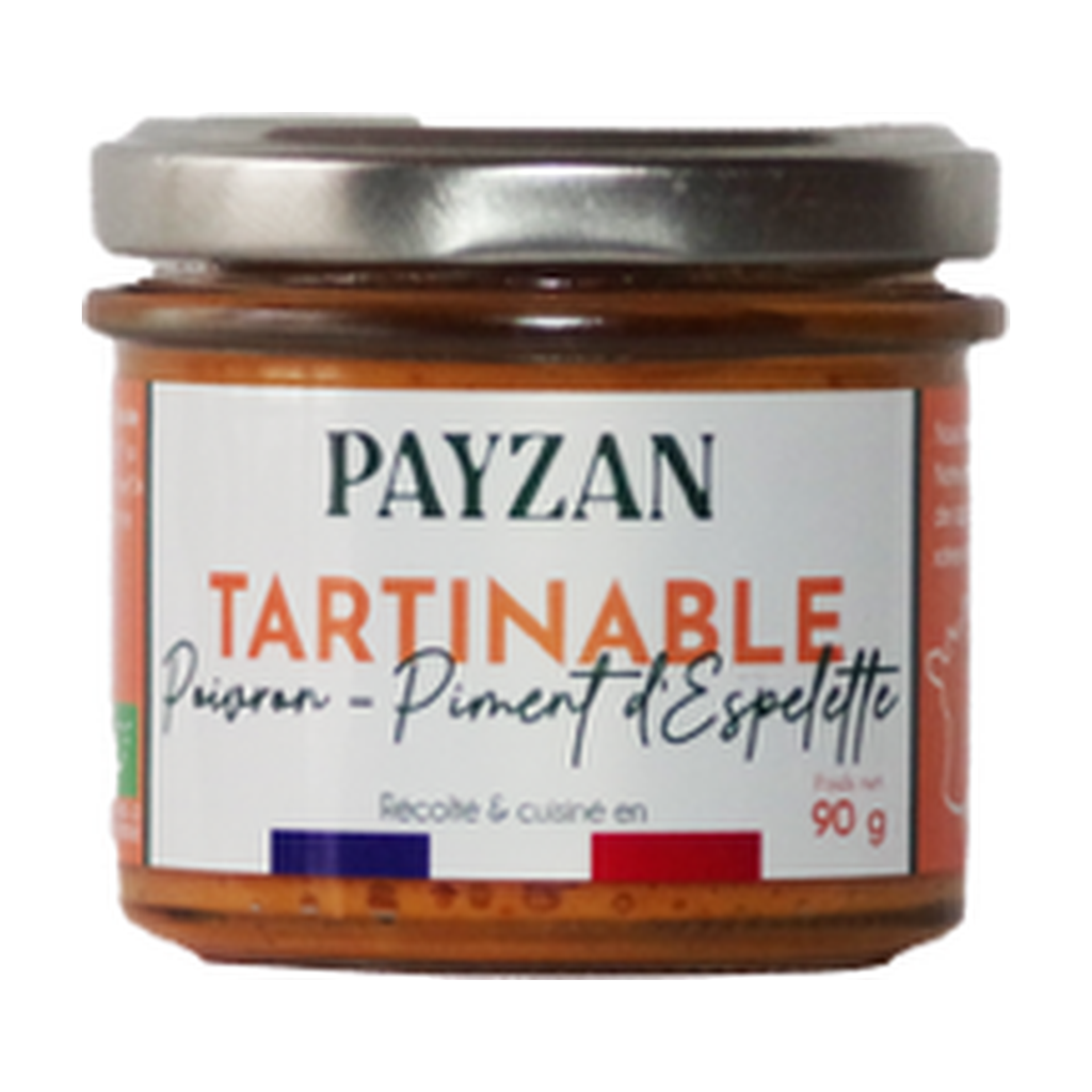 [PZ-POIVRESP90] 90g - Tartinable Poivron-Piment d'Espelette bio - Payzan