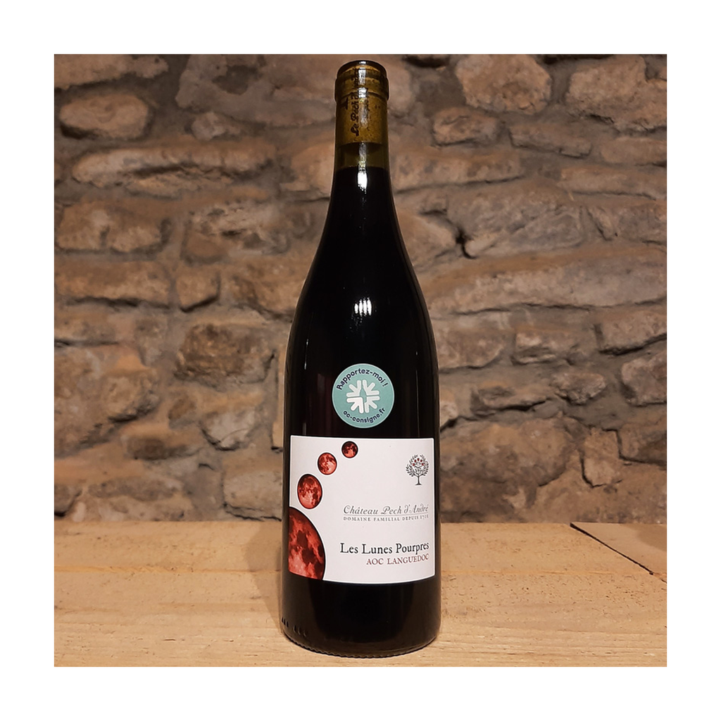 75cl - AOP Languedoc rouge Lunes Pourpres (dominante Syrah) bio (réemploi) - Le Pech d'André