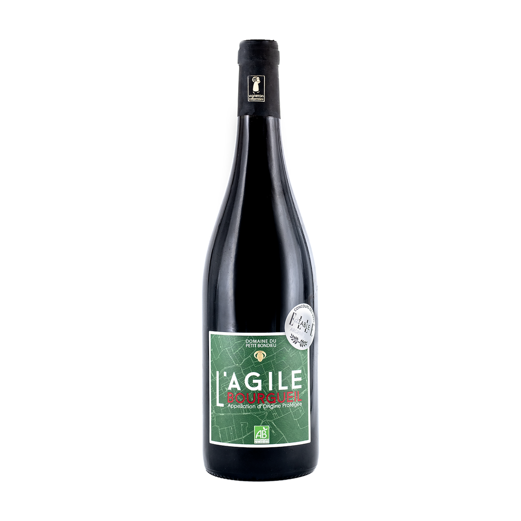 75cl - AOC Bourgueil rouge Cuvée Agile bio - Domaine du Petit Bondieu