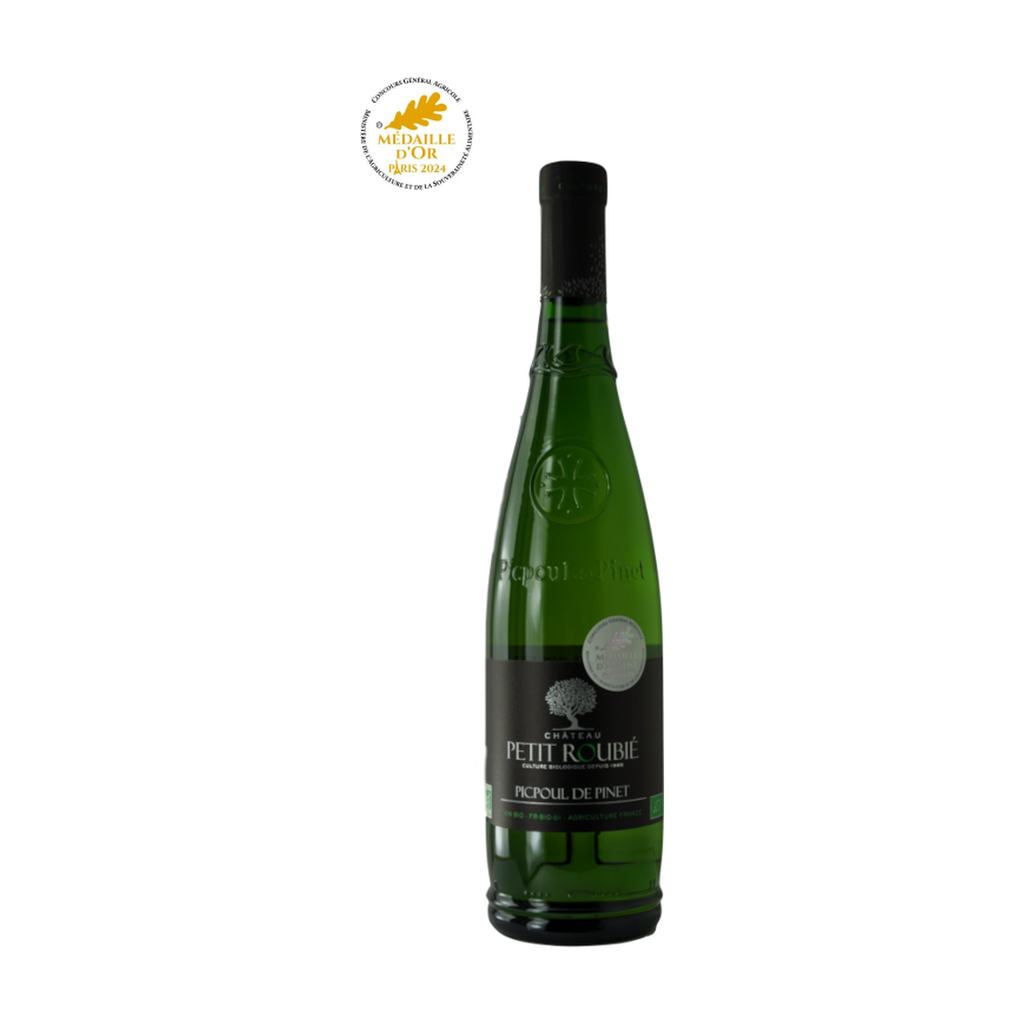 75cl - AOP Côteaux du Languedoc blanc Picpoul de Pinet bio - Petit Roubié