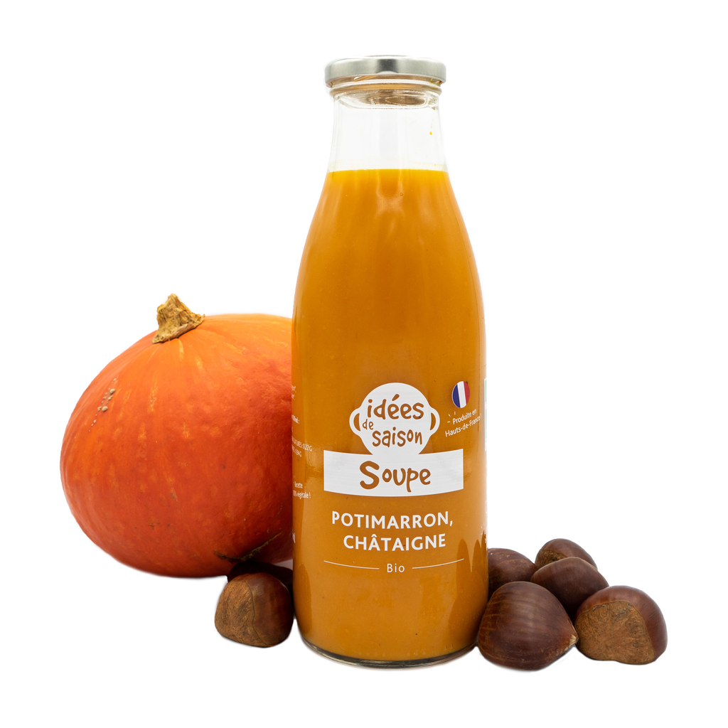 75cl - Soupe Potimarron châtaigne (réemploi) bio - Idées de Saison