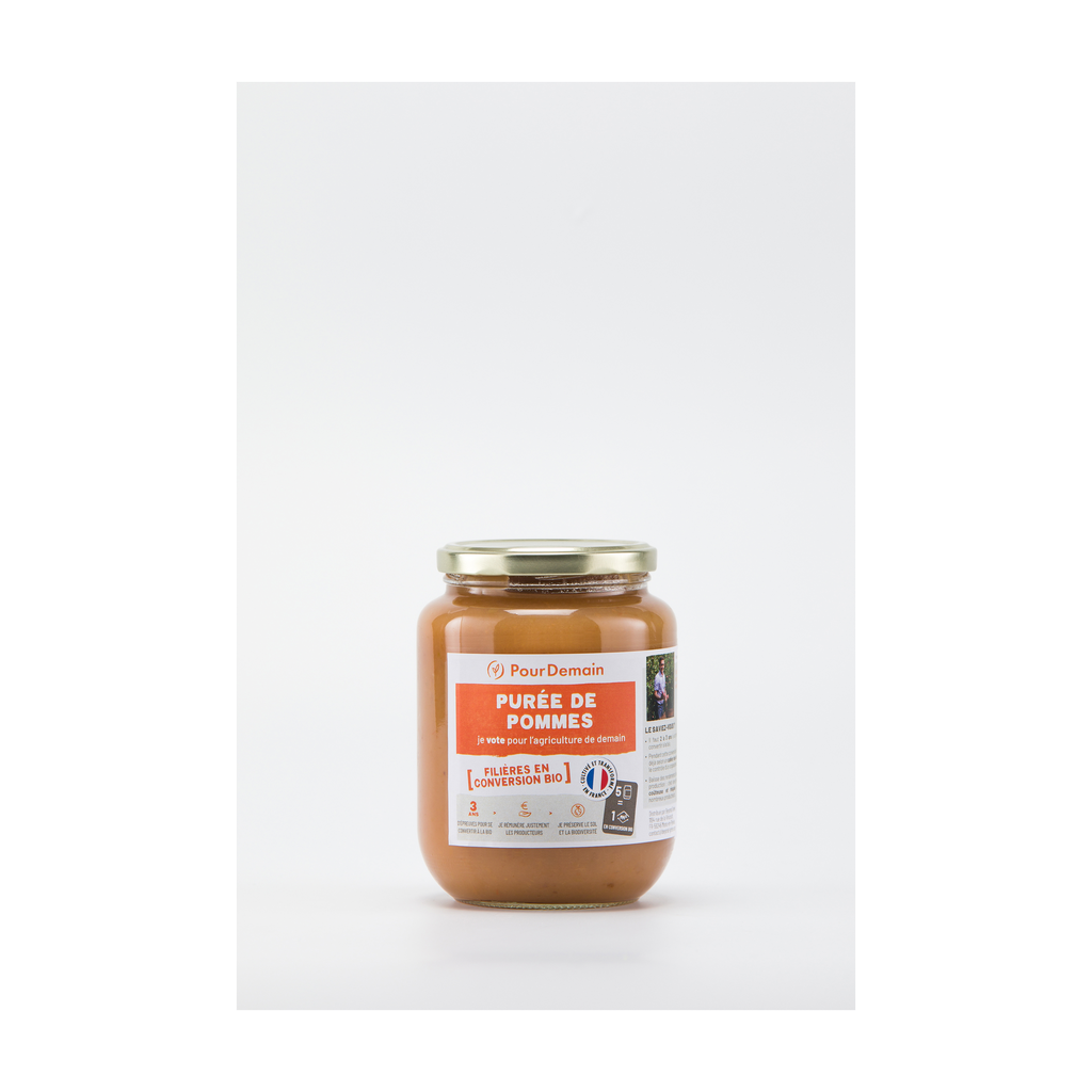 825g - Purée de pommes en conversion bio - Pour Demain