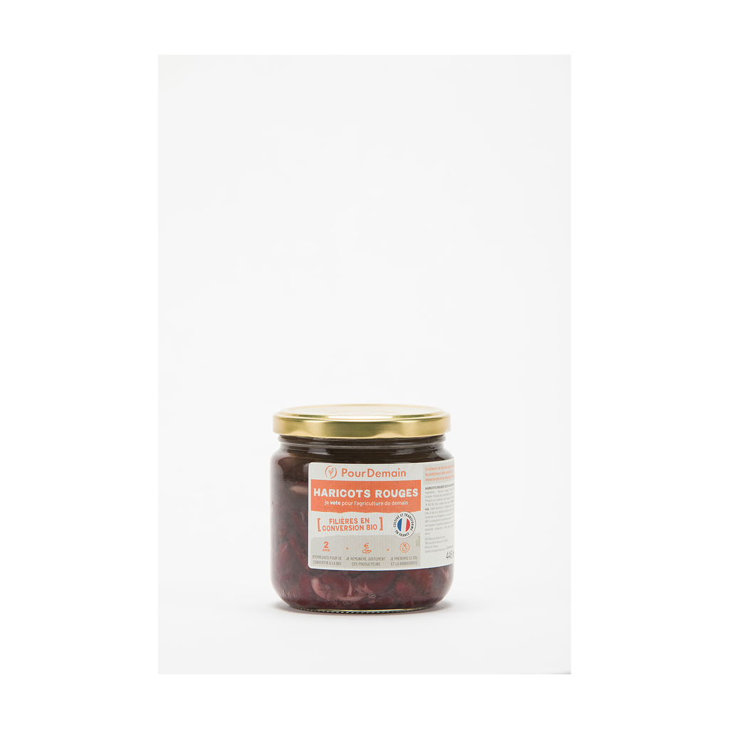 265g - Conserve de haricots rouges en conversion bio - Pour Demain