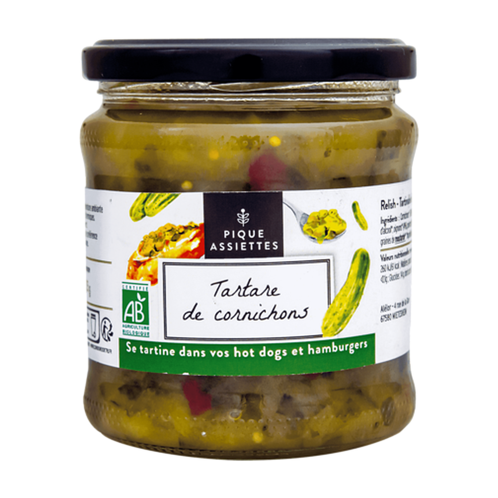 [RA-RCADB325PA] 325g - Relish de Cornichons bio - Pique Assiette