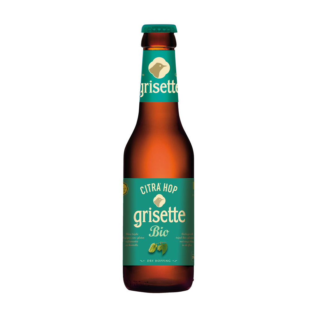 [SF-GRISTRIP25] 25cl - Grisette Citra Hop sans gluten - Triple 8° bio (consigné) - Brasserie Saint Feuillen
