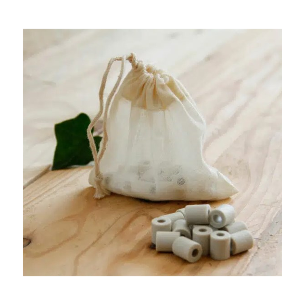 [AG-PERLES] 15 perles de céramique dans sachet à thé - coton bio Angie Be Green - Angie Be Green