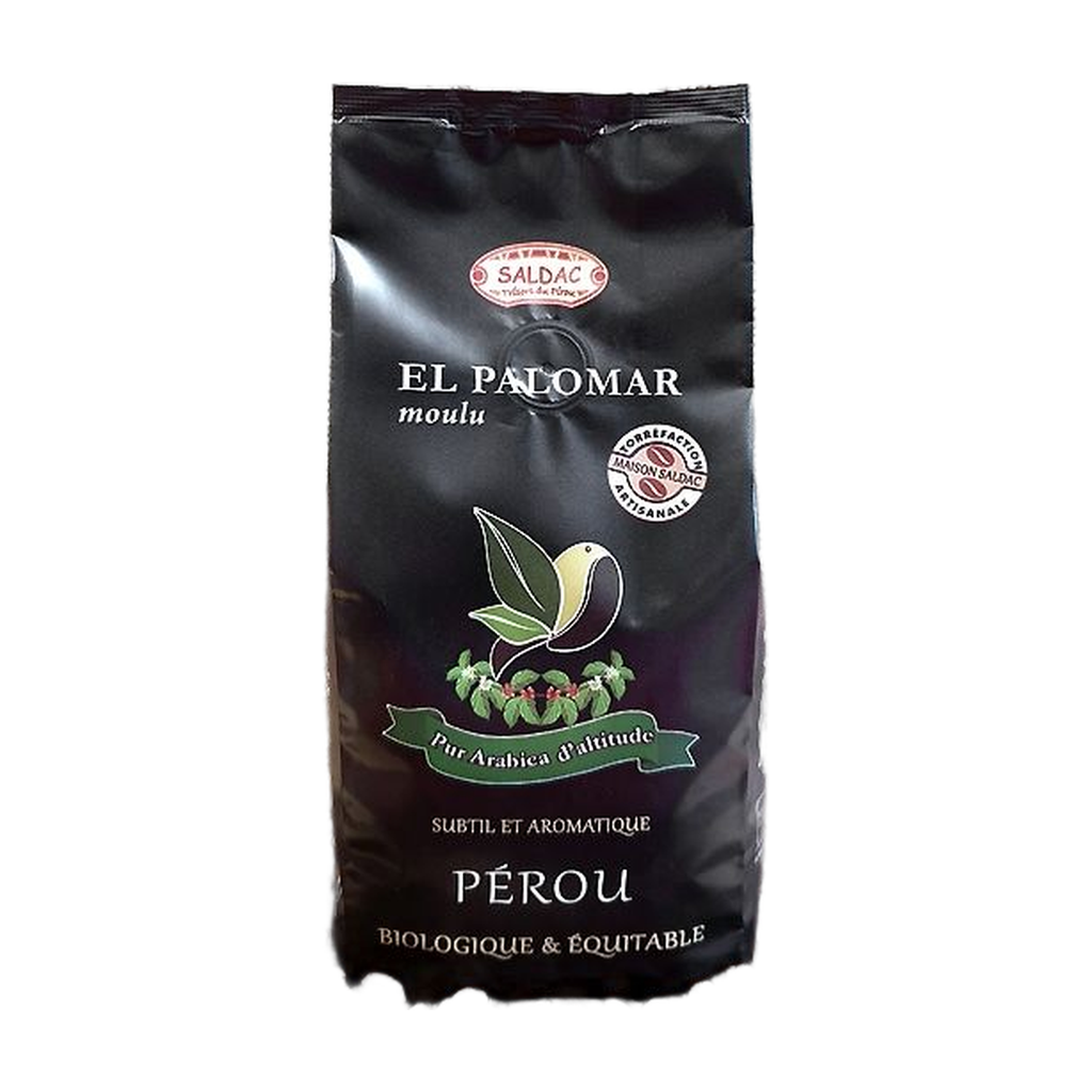 [SD-CAFEMOUL250] 250g - Café El Palomar 100% arabica d'altitude moulu bio - Saldac