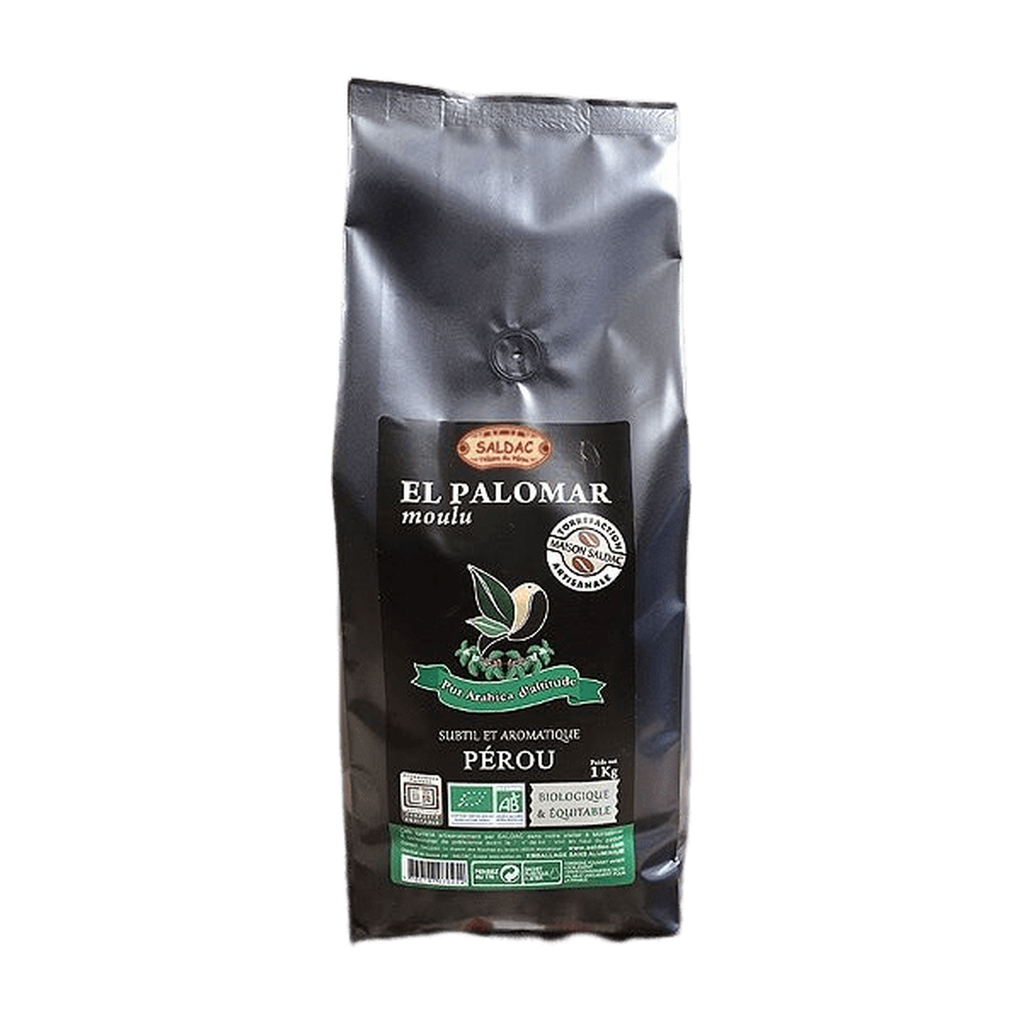 [SD-CAFEMOUL1KG] 1kg - Café El Palomar moulu 100% arabica d'altitude bio - Saldac