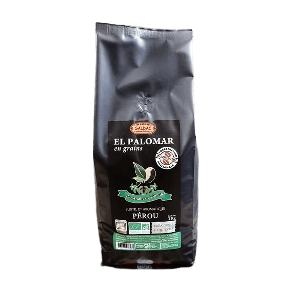 [SD-CAFEGRAIN1KG] 1kg - Café El Palomar grain 100% arabica d'altitude bio - Saldac