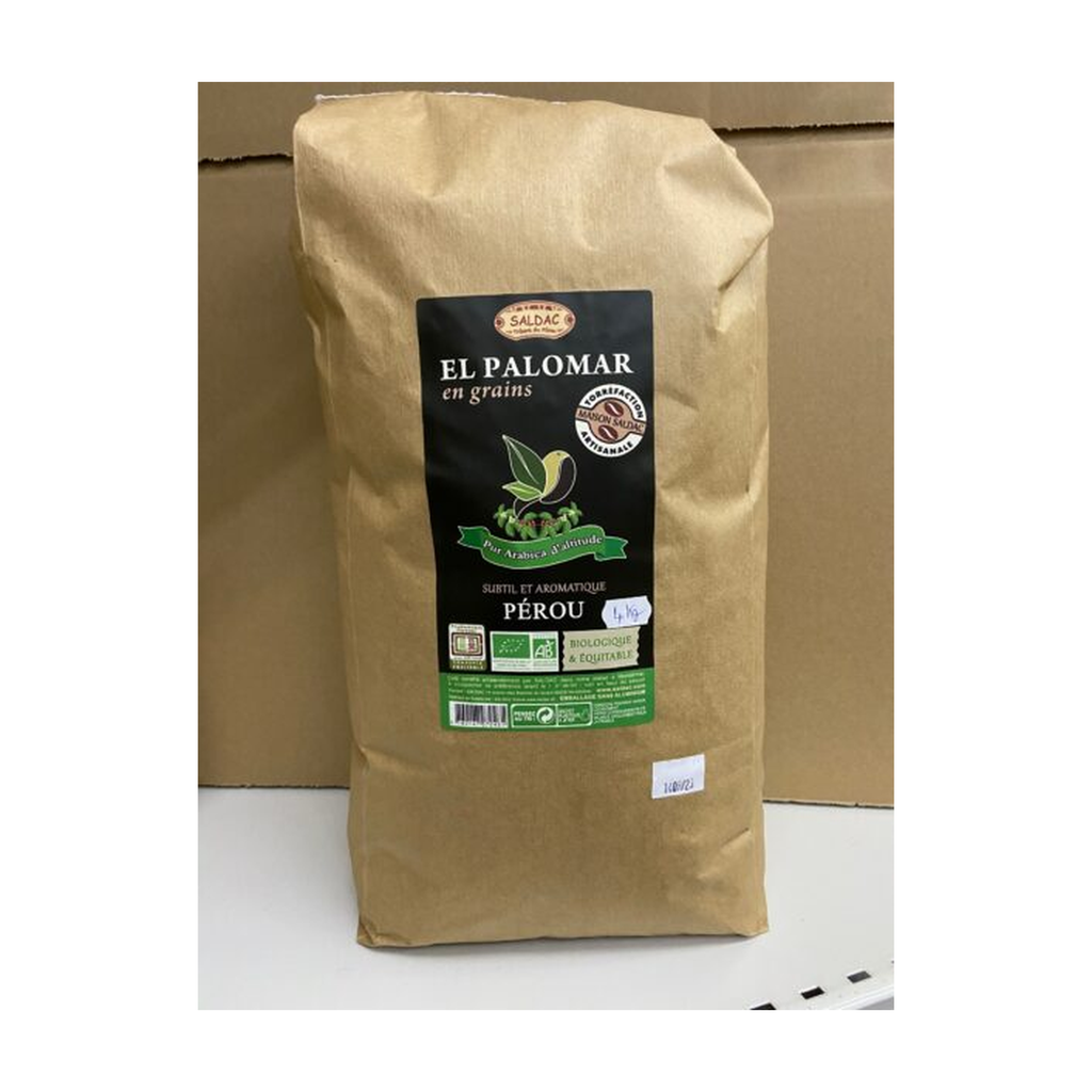 [SD-CAFEGRAIN20KG] 20kg - Café El Palomar grain 100% arabica d'altitude (vrac) bio - Saldac