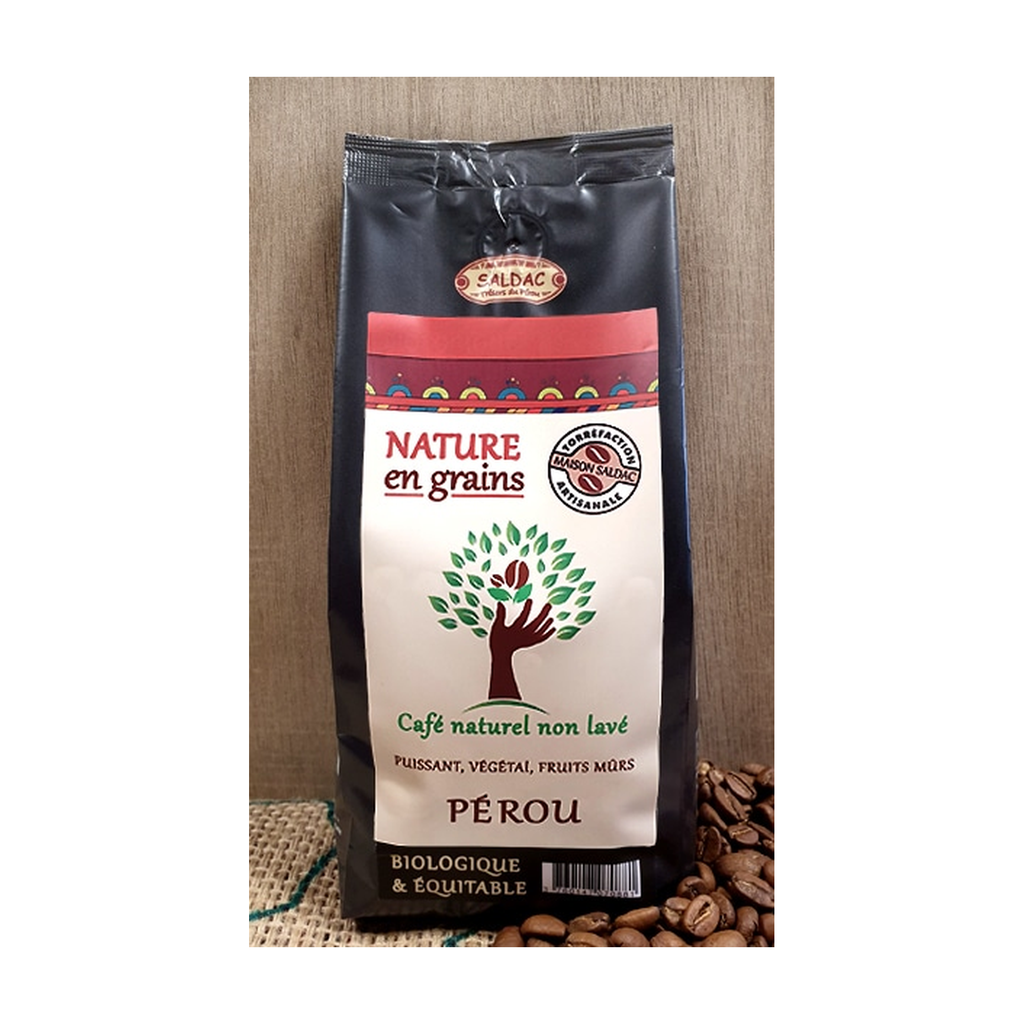 [SD-CAFECERISE250GR] 250g - Café Nature non lavé Alto Union - Pérou grain bio - Saldac