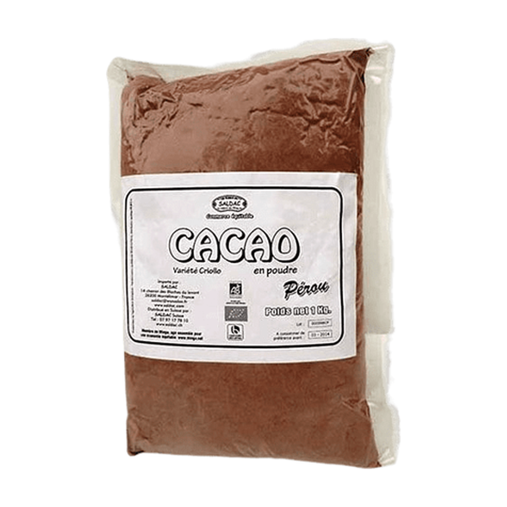 [SD-CACPUR1KG] 1kg - Cacao pur en poudre bio - Saldac