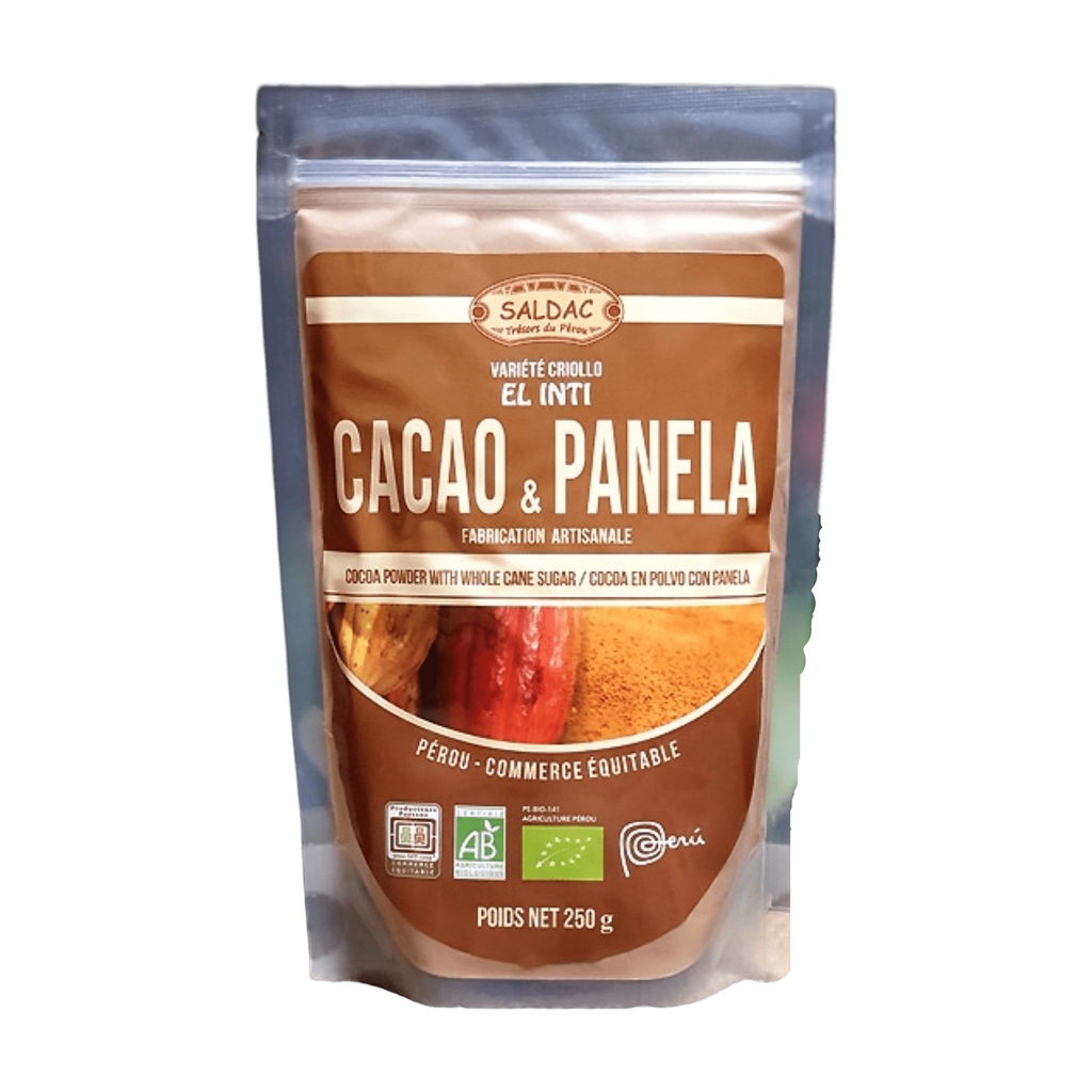 [SD-CACPAN250] 250g - Cacao pur en poudre et panela bio - Saldac
