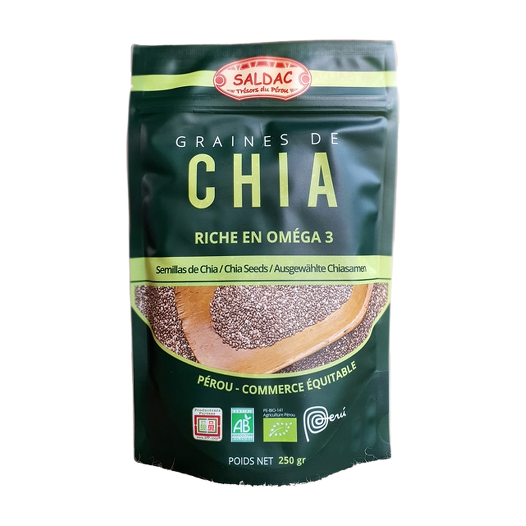 [SD-CHIA250] 250g - Graîne de chia bio - Saldac