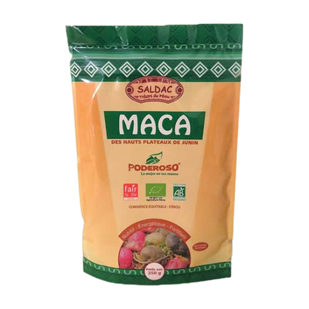[SD-MACA250] 250g - Maca pure en poudre sachet bio - Saldac