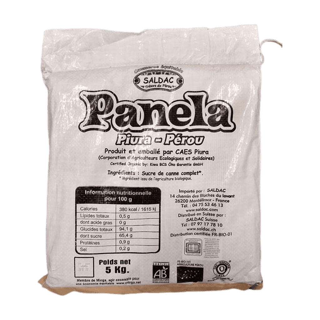 [SD-SUCRE5KG] 5kg - Sucre de canne complet (Panela) bio - Saldac