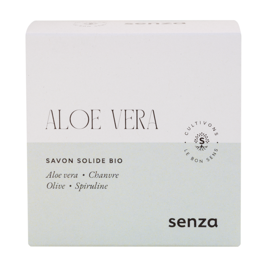 [SZ-SSALE] 100g - Savon Aloé emballé Nature et Progrès - Senza
