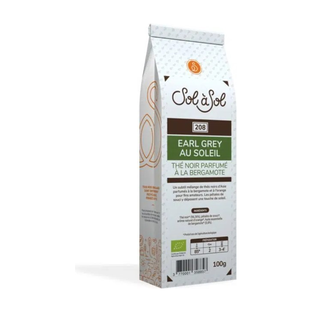 [SS-TN-EGSOL100] 100g - Thé noir Earl Grey au soleil bio - Sol à Sol