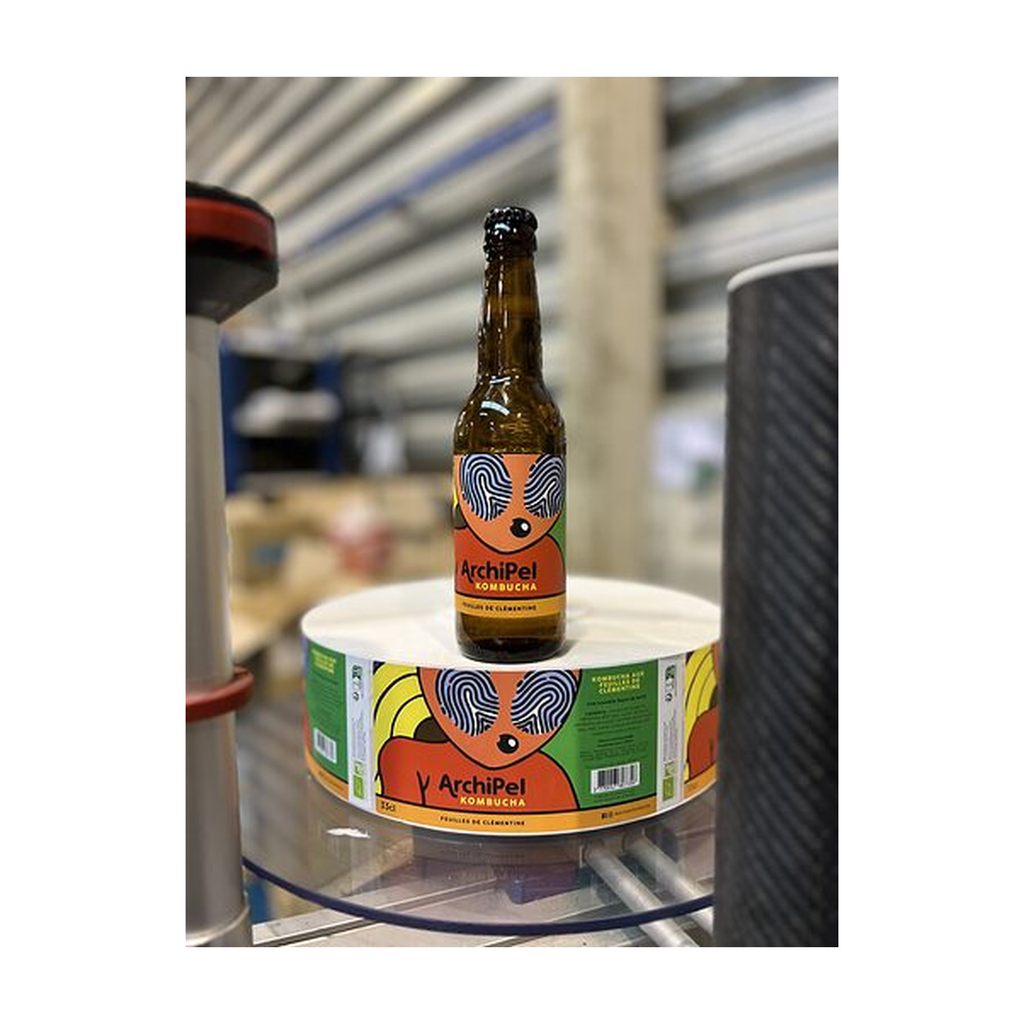 [AR-CLEM33] 33cl - Kombucha Clémentine bio Bouteille Verre - Archipel