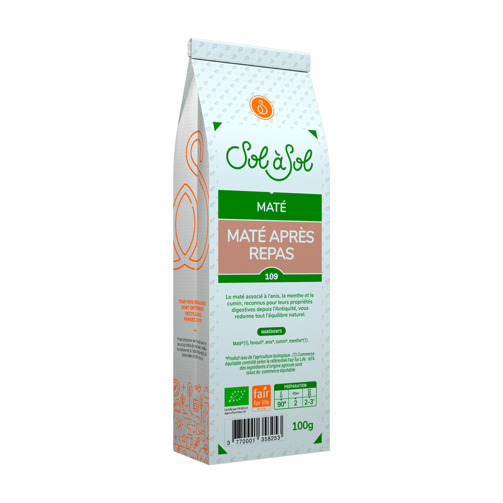 [SS-MA-APREP100] 100g - Maté après repas bio - Sol à Sol