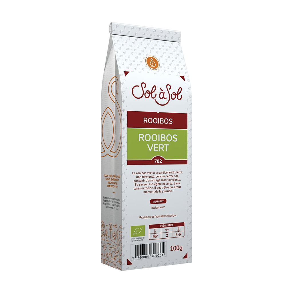 [SS-RO-ROVERT100] 100g - Rooibos vert bio - Sol à Sol