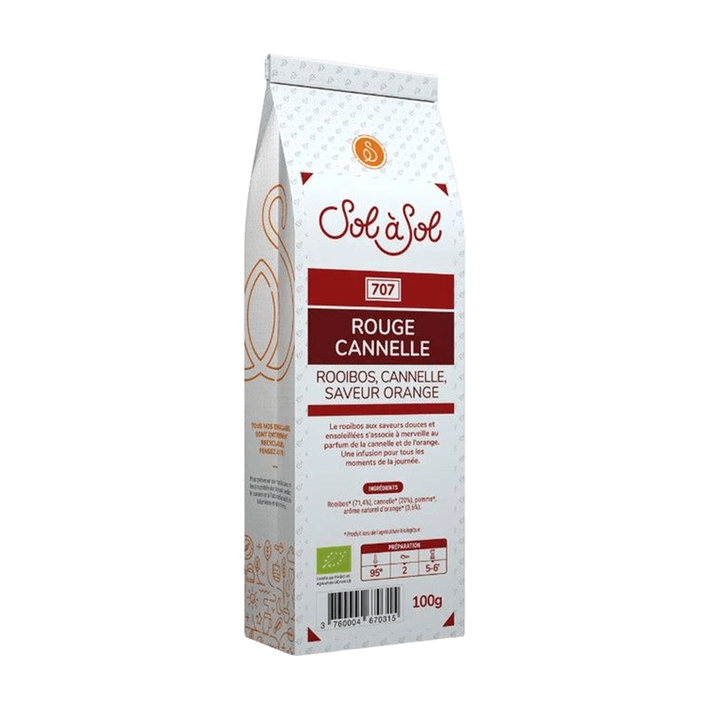 [SS-RO-ORACAN100] 100g - Rooibos Rouge cannelle (ex Orange Cannelle) bio - Sol à Sol