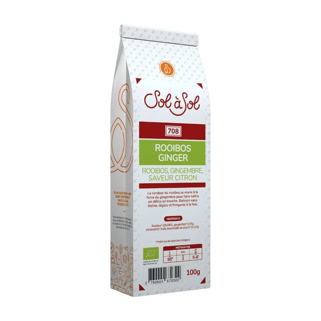 [SS-RO-GINGCITR100] 100g - Rooibos Gingembre citron bio - Sol à Sol