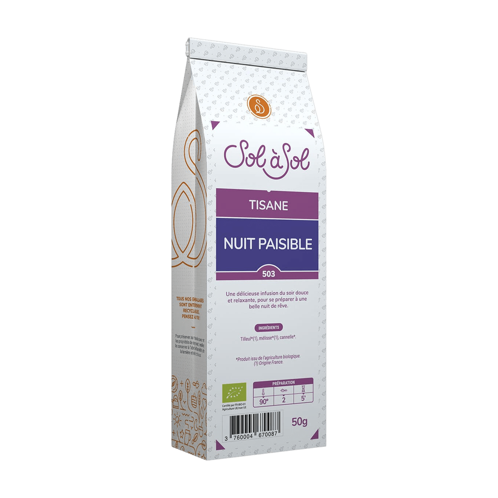 [SS-TI-NUITPAIS50] 50g - Tisane Nuit Paisible bio - Sol à Sol