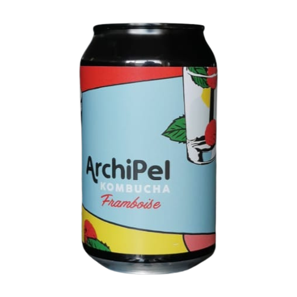 [AR-CANFRAMB33] 33cl - Kombucha Framboisier bio Canette Alu - Archipel