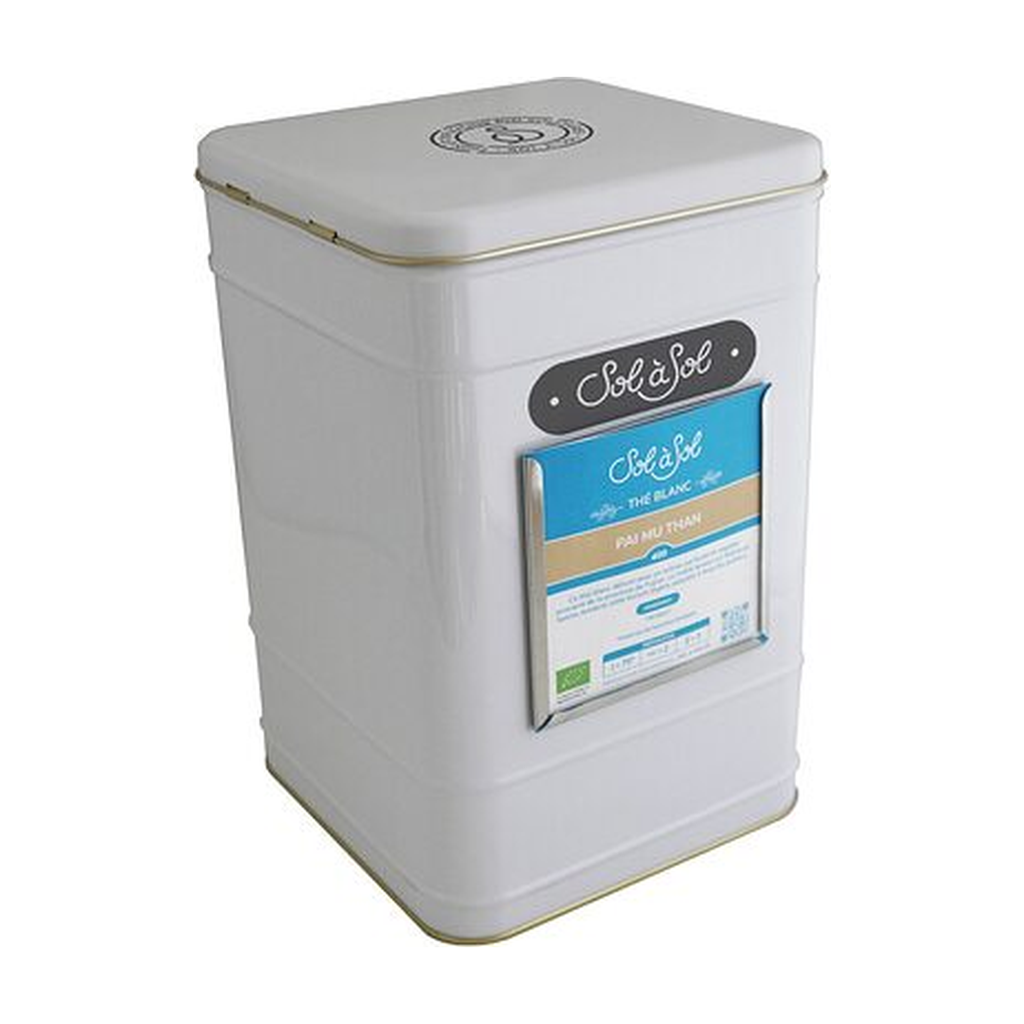 [SS-AC-BOITBLANC2KG] Boite métallique blanche 2kg  (171 x 171 x 256 mm) - Sol à Sol
