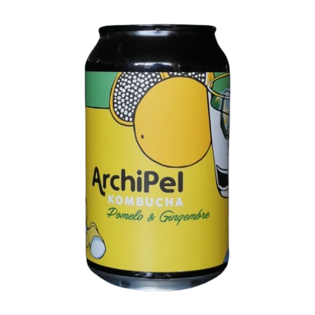 [AR-CANPOMG33] 33cl - Kombucha Pomelo Gingembre bio Canette Alu - Archipel