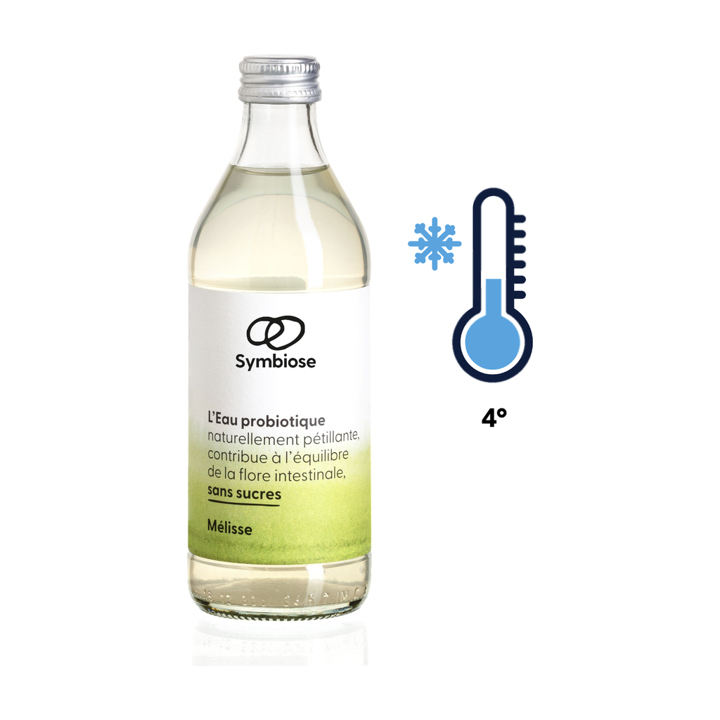 [SK-EAU-33-MEL] 33cl - Eau probiotique Mélisse bio (réemploi) - Symbiose