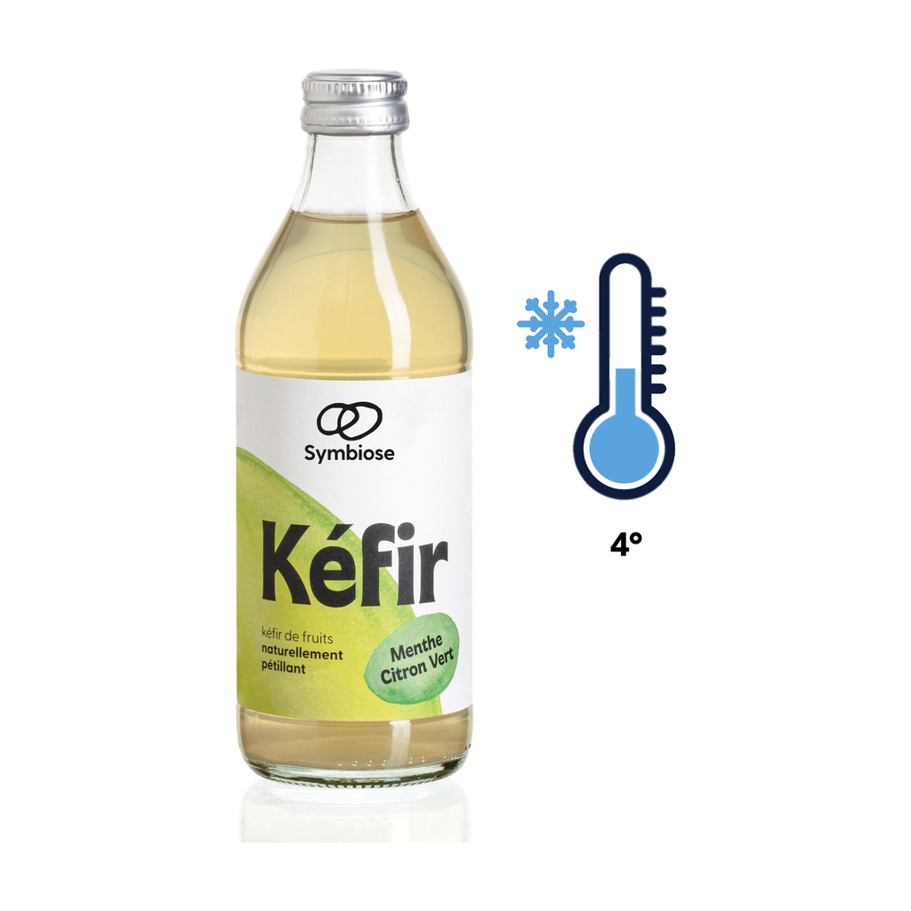 [SK-KDF-33-MENCIT] 33cl - Kéfir Menthe citron vert bio (réemploi) - Symbiose