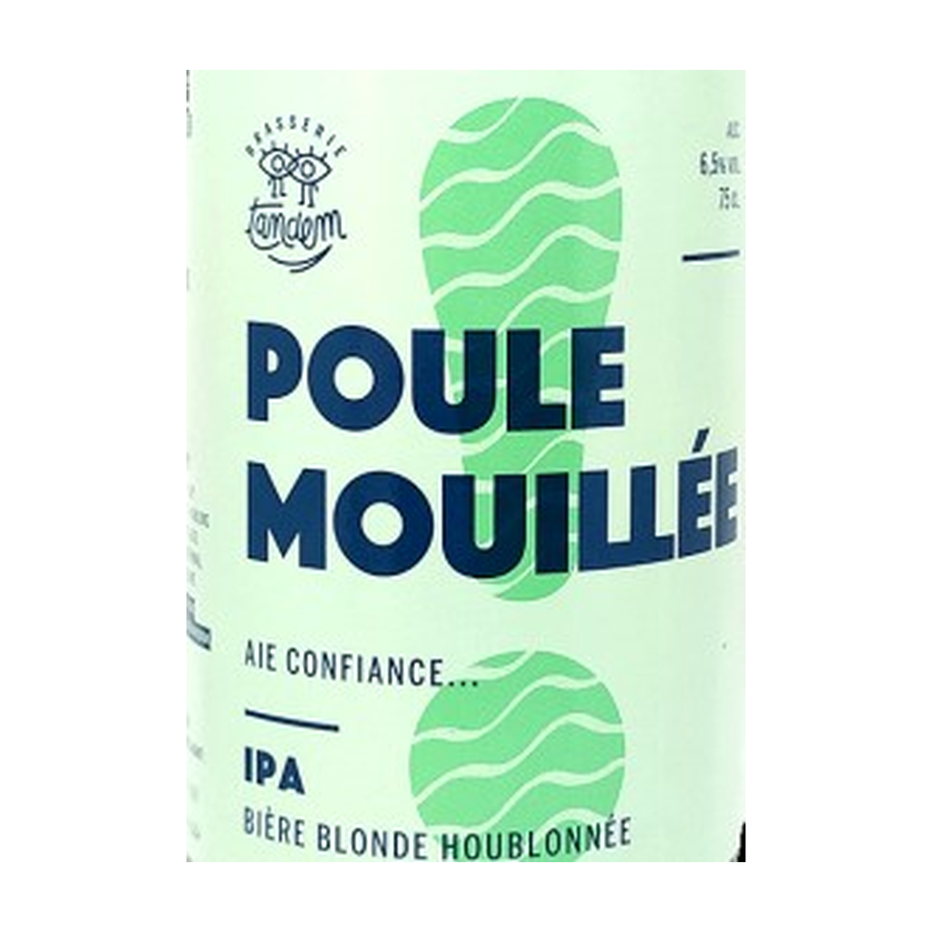 [TA-POUL75] 75cl - Poule Mouillée - IPA 6,5° bio (réemploi) - Brasserie Tandem