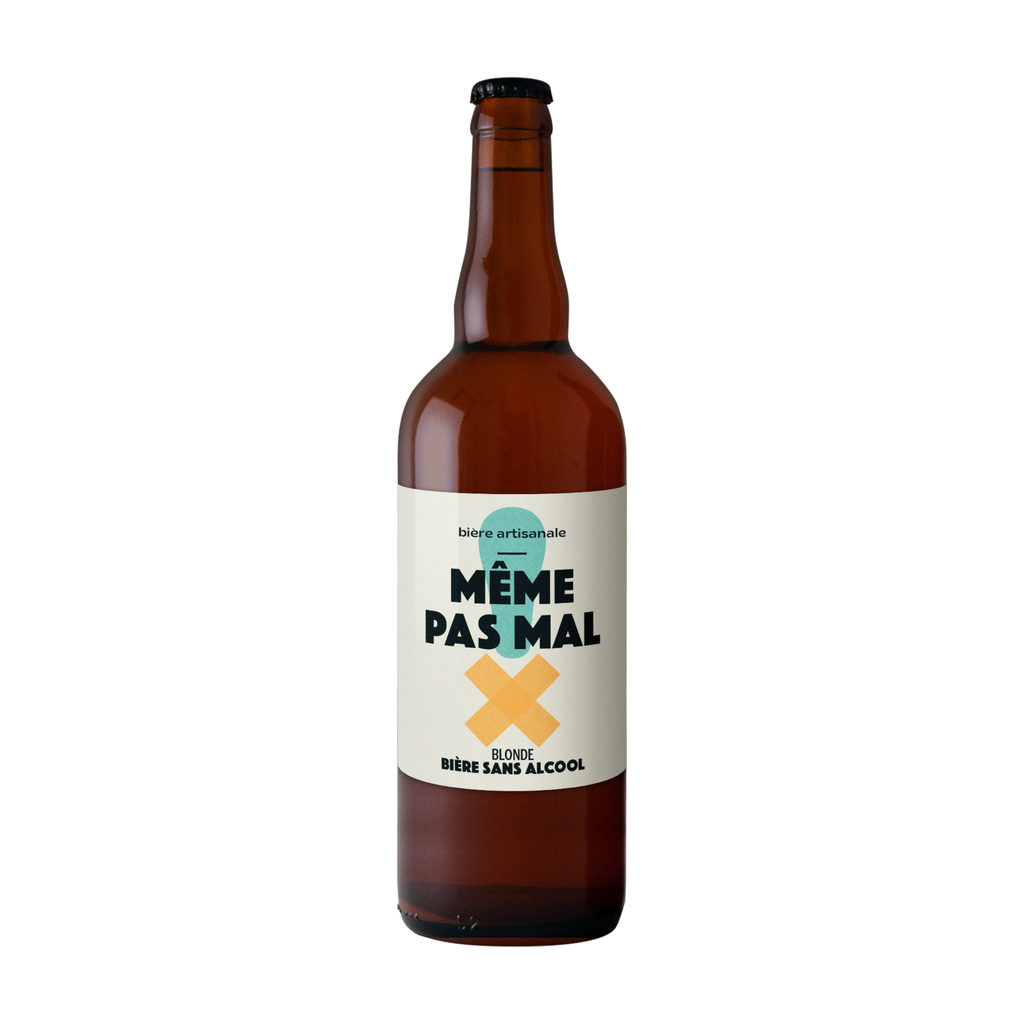 75cl - Même pas mal - Blonde sans acool 0,5° (non bio, réemploi) - Brasserie Tandem