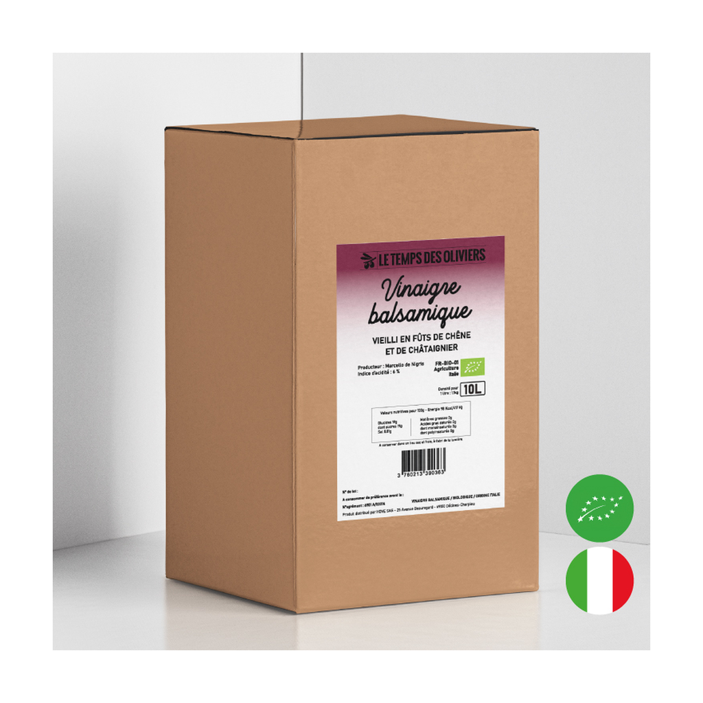 [TP-1A431] 10l - Vinaigre balsamique bio - Le Temps des Oliviers