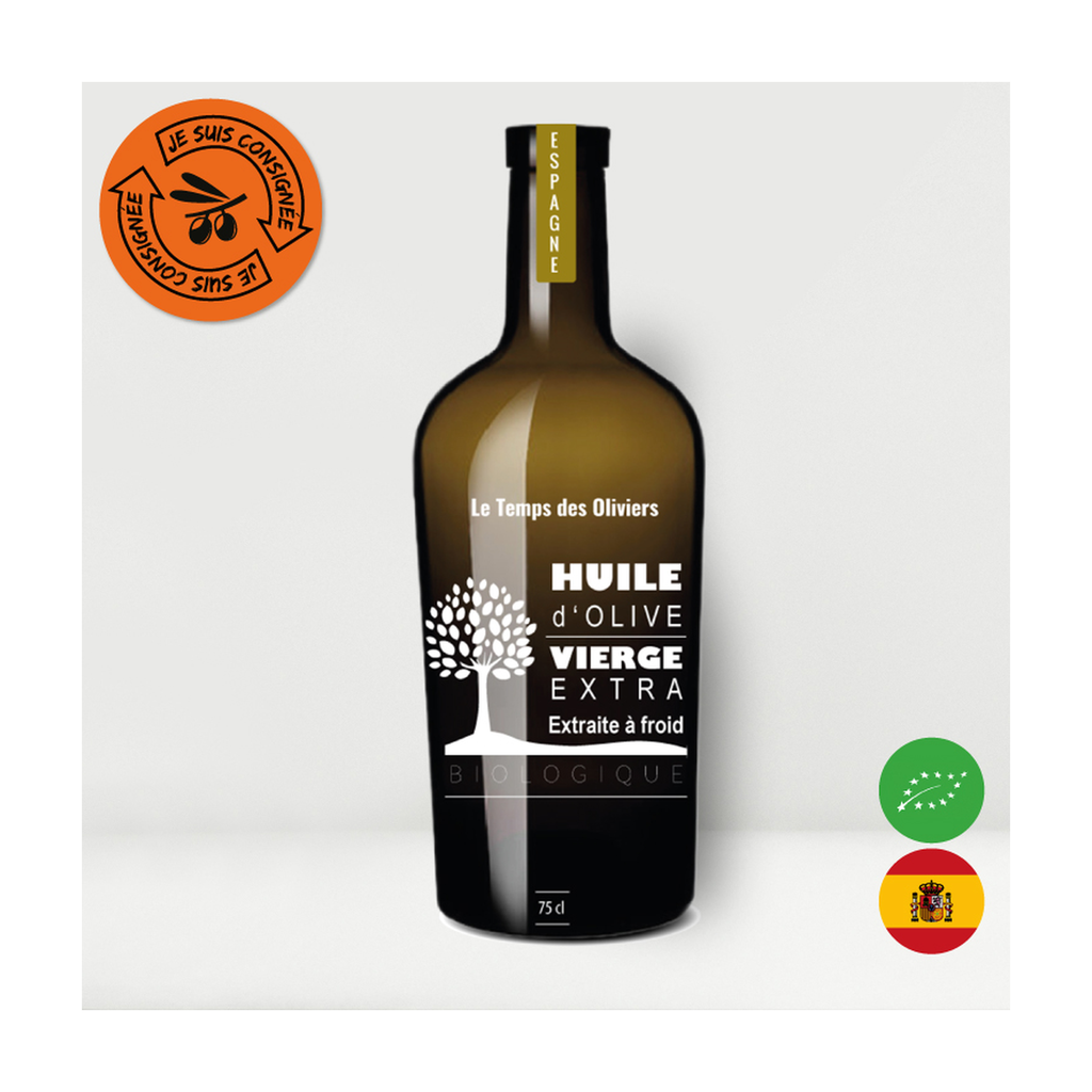 [TP-1A437] 75cl - Huile d'olive vierge extra Espagne Garcia de la Cruz bio (réemploi) - Le Temps des Oliviers