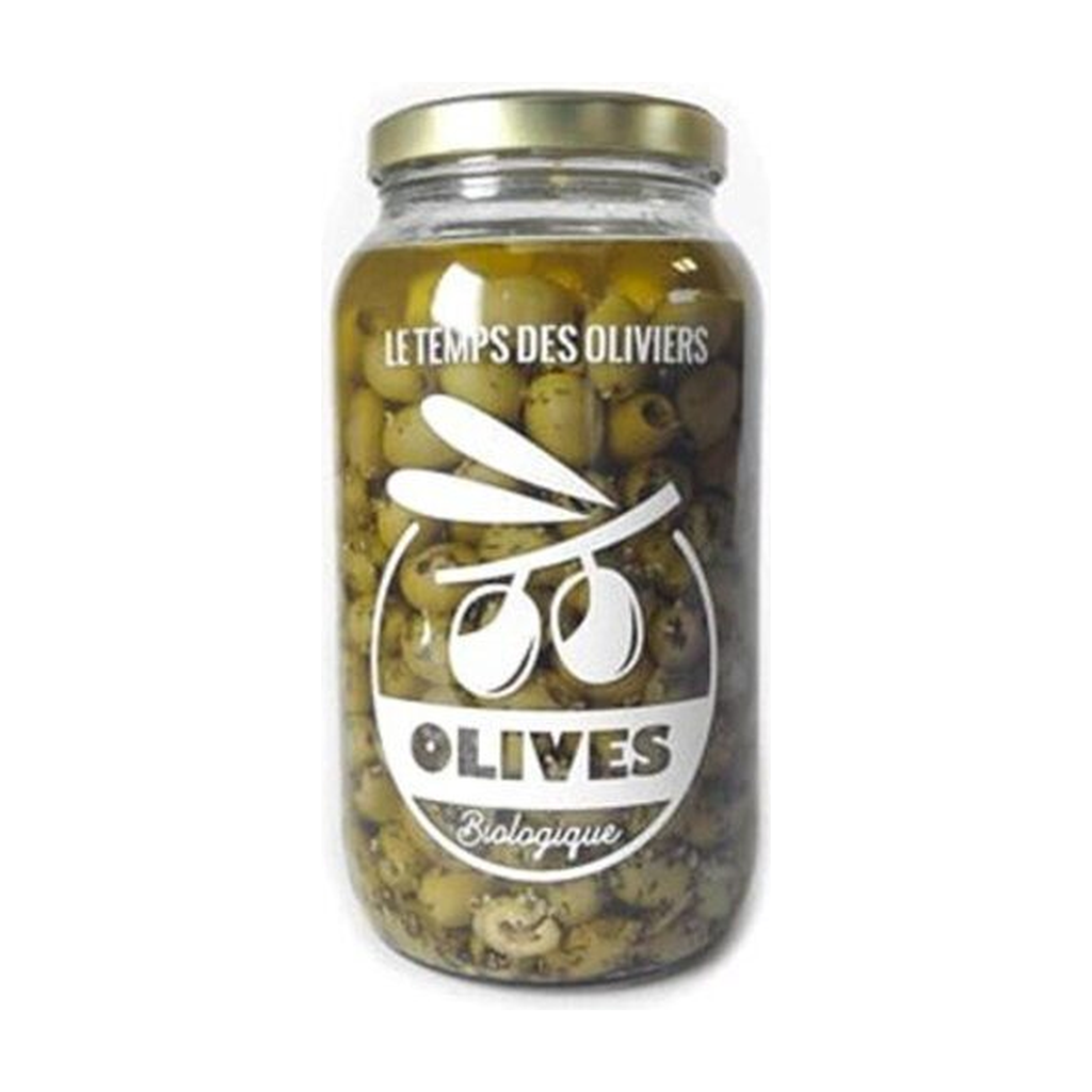 [TP-1B601] 2,6kg - Cocktail olives ail et thym bio - Le Temps des Oliviers