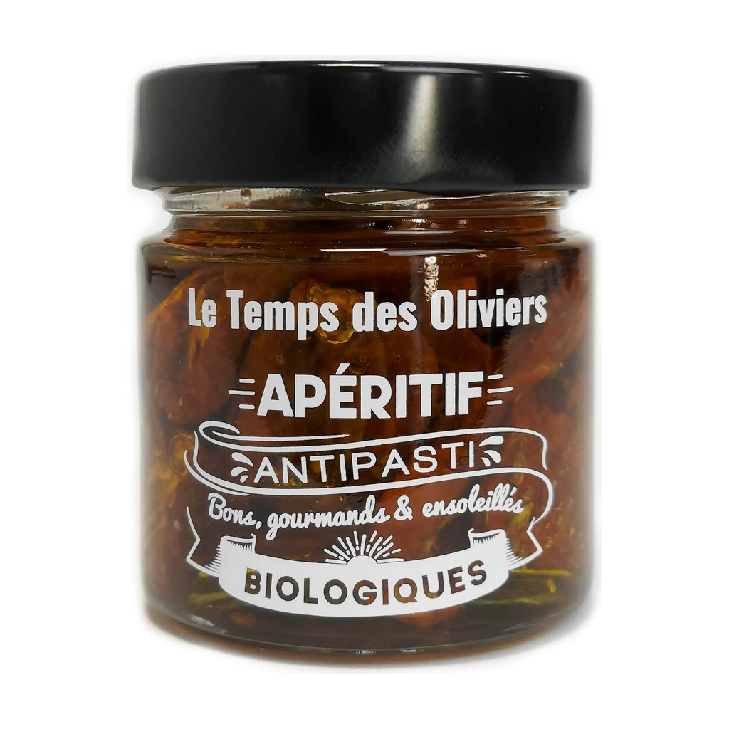 [TP-1B650] 200g - Tomates séchées au basilic bio (réemploi) - Le Temps des Oliviers