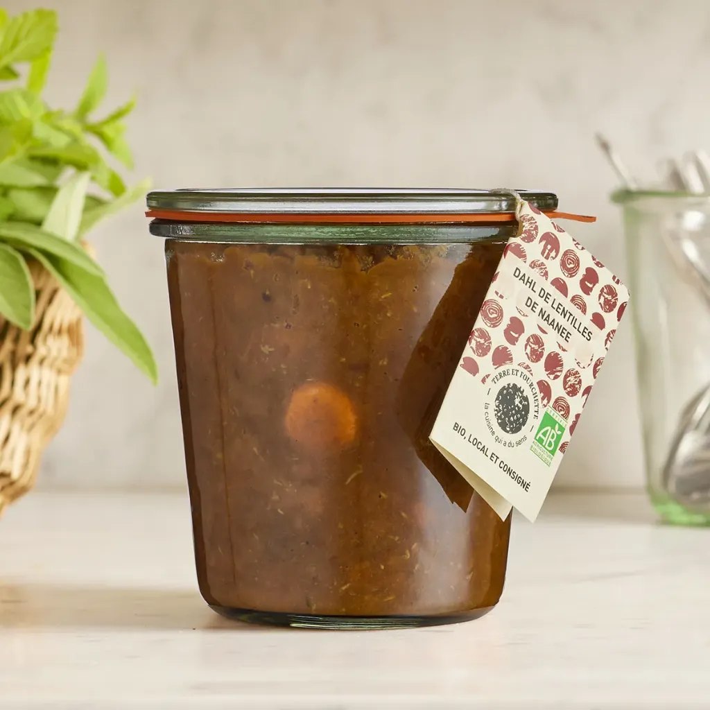 [TF-DAHL480] 480g - Dahl de lentilles de Nanee bio (consigné) - Terre et Fourchette