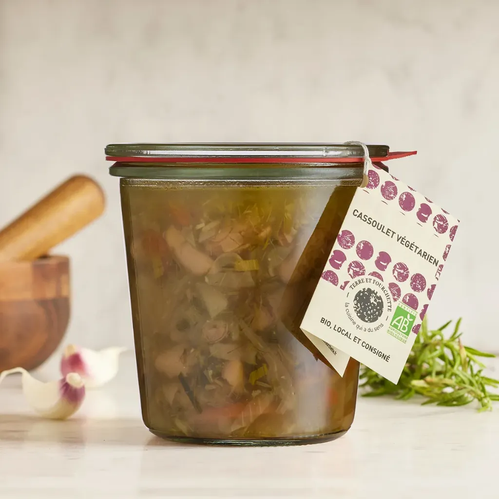[TF-CASS500] 500g - Cassoulet végétarien bio (consigné) - Terre et Fourchette