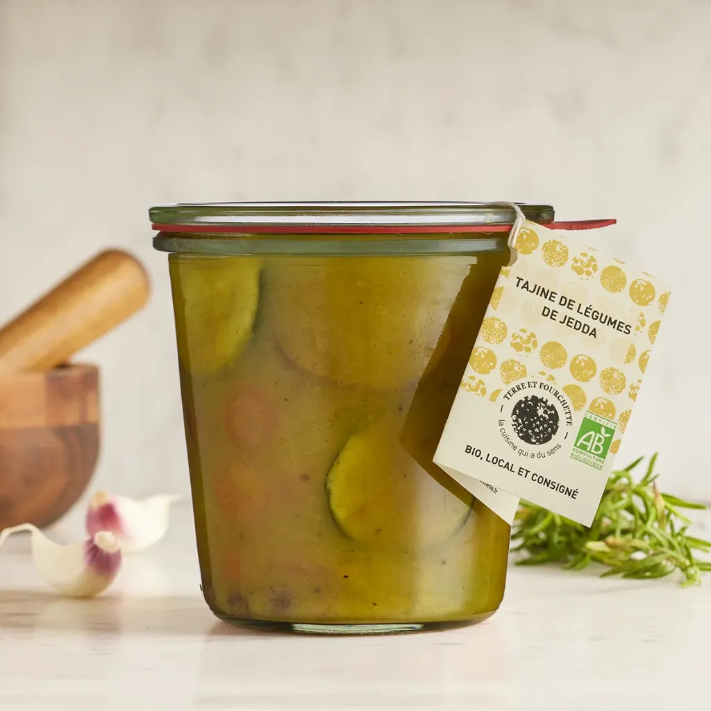 [TF-TAJLEG480] 480g - Tajine de légumes de Jedda bio (consigné) - Terre et Fourchette
