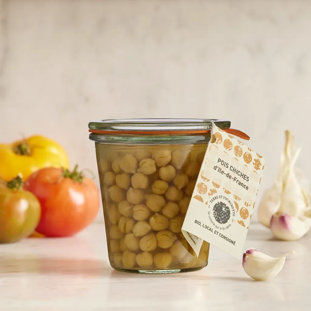 [TF-POISCH240] 240g - Pois chiches bio (consigné) - Terre et Fourchette
